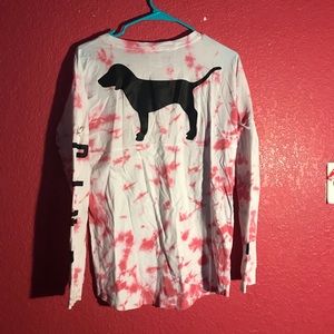 PINK Victoria's Secret Tops - Victoria’s Secret Pink tie die long sleeve PINK Victoria's Secret Tops - Victoria’s Secret Pink tie die long sleeve